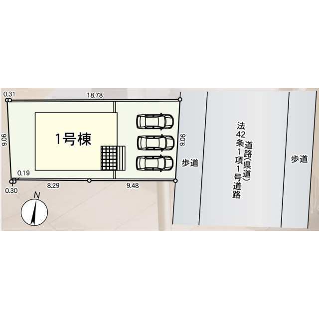 クレイドルガーデン大牟田市手鎌 第5の見取り図