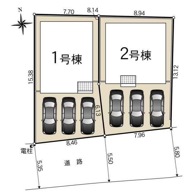 クレイドルガーデン知立市弘法町 第1の見取り図