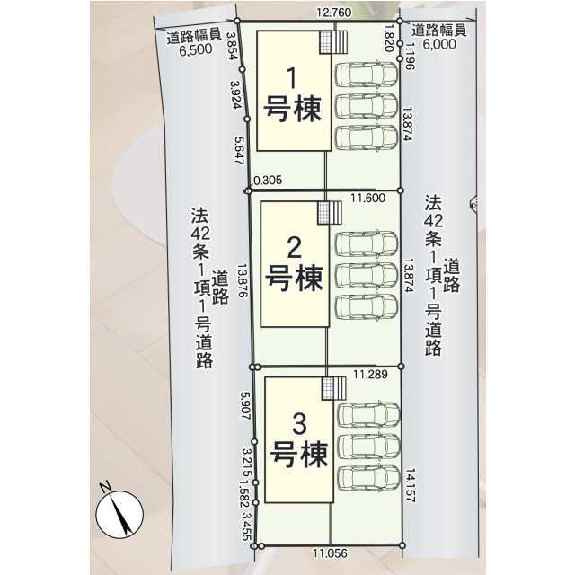 クレイドルガーデン瀬戸市小空町 第2の見取り図
