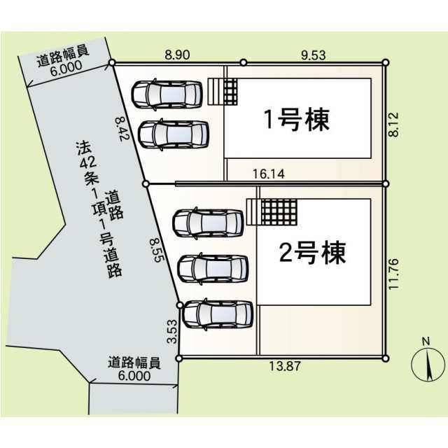 クレイドルガーデン本庄市朝日町 第3の見取り図