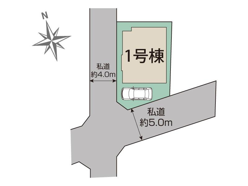 ブルーミングガーデン東村山市青葉町３丁目１棟の見取り図