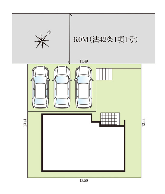 グラファーレ4346茨木市山手台１棟の見取り図
