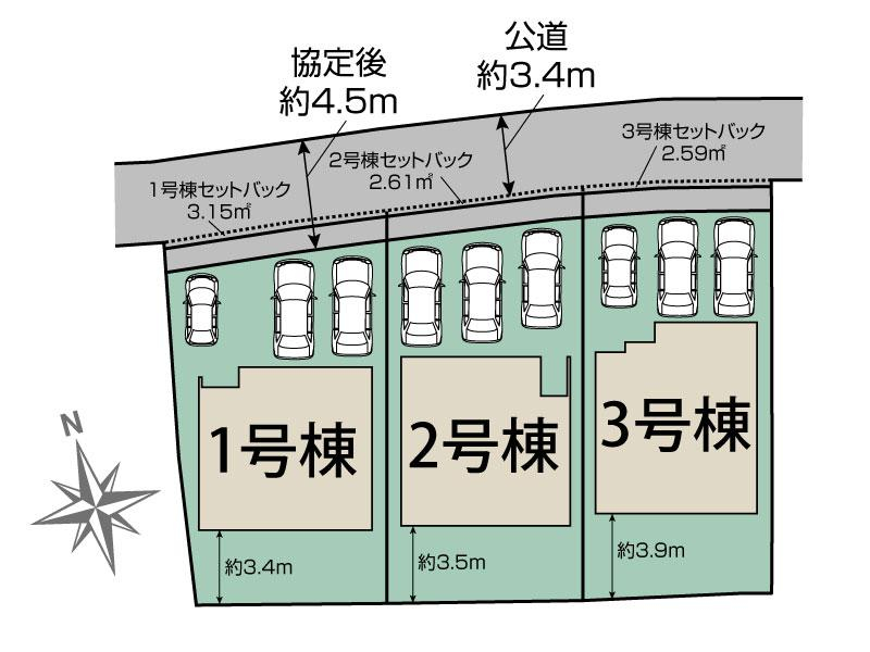 ブルーミングガーデン春日井市町屋町２期３棟の見取り図