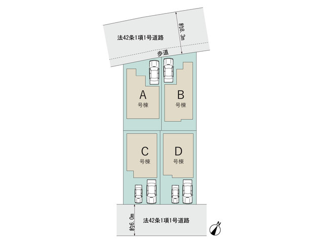 ハートフルタウン市川市本北方3丁目704番の見取り図