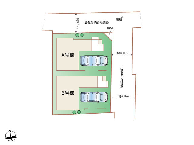 ハートフルタウン大田区南蒲田3丁目1426番の見取り図