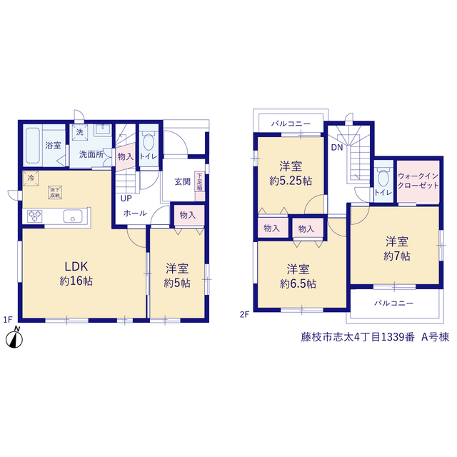 ハートフルタウン藤枝市志太4丁目1339番の見取り図