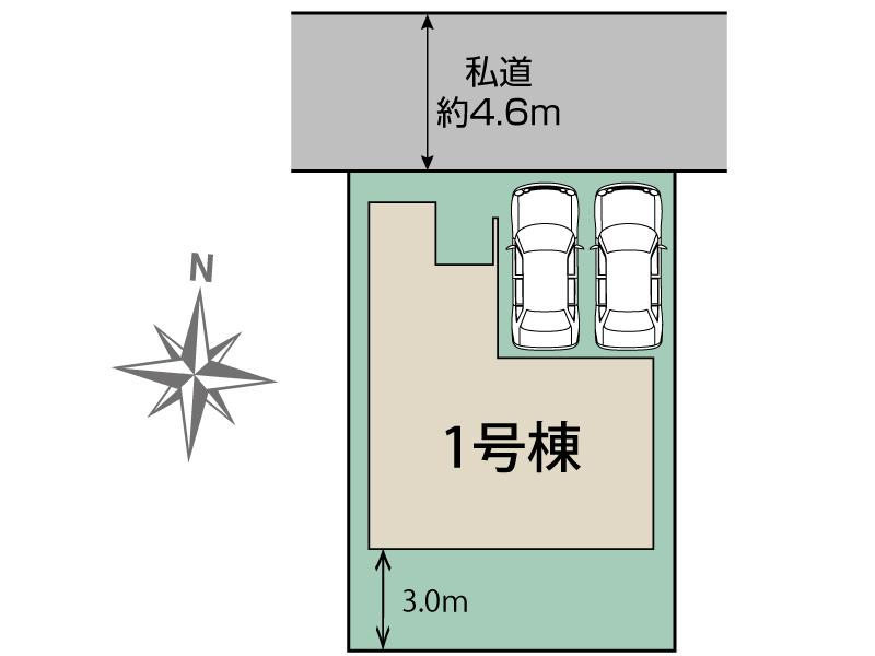 ブルーミングガーデンあま市上萱津白髭１棟の見取り図
