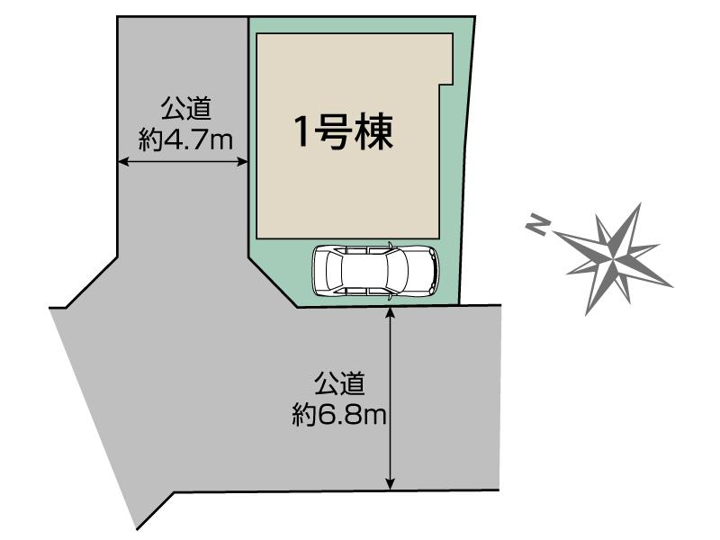 ブルーミングガーデン交野市私部４丁目の見取り図