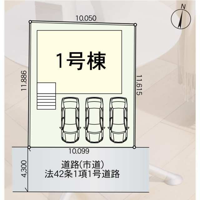クレイドルガーデン北九州市小倉北区下富野 第5の見取り図