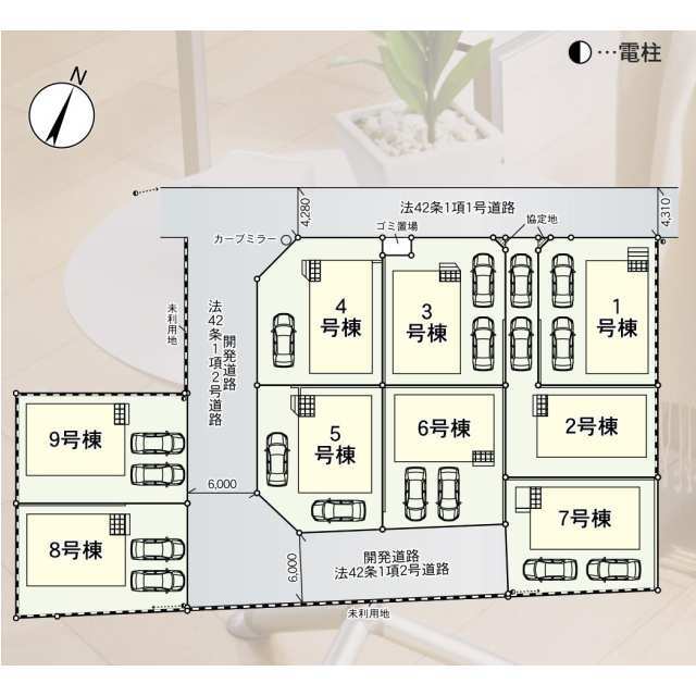 クレイドルガーデン北本市二ツ家 第1の見取り図