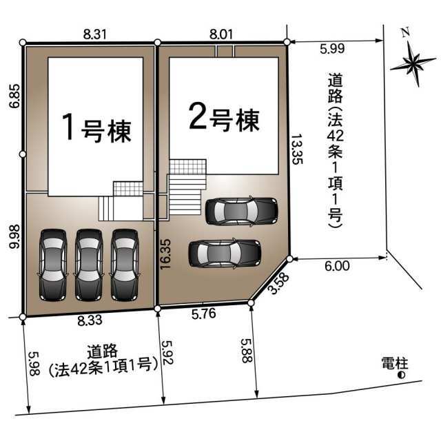 クレイドルガーデン浜松市中央区半田山 第1の見取り図