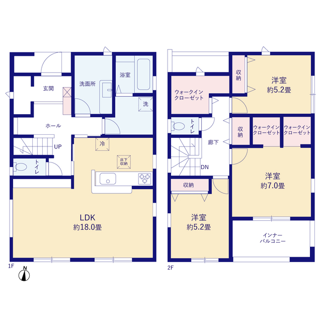 リーブルガーデン川西市見野５期の見取り図