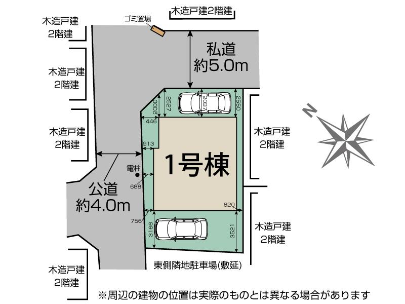 ブルーミングガーデンふじみ野市上福岡４丁目１棟の見取り図