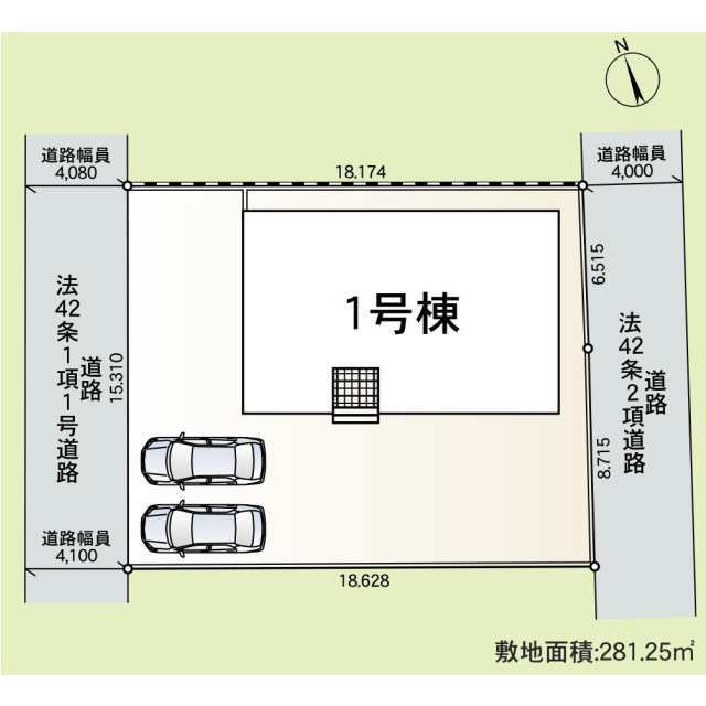 クレイドルガーデン太田市南ケ丘町 第3の見取り図