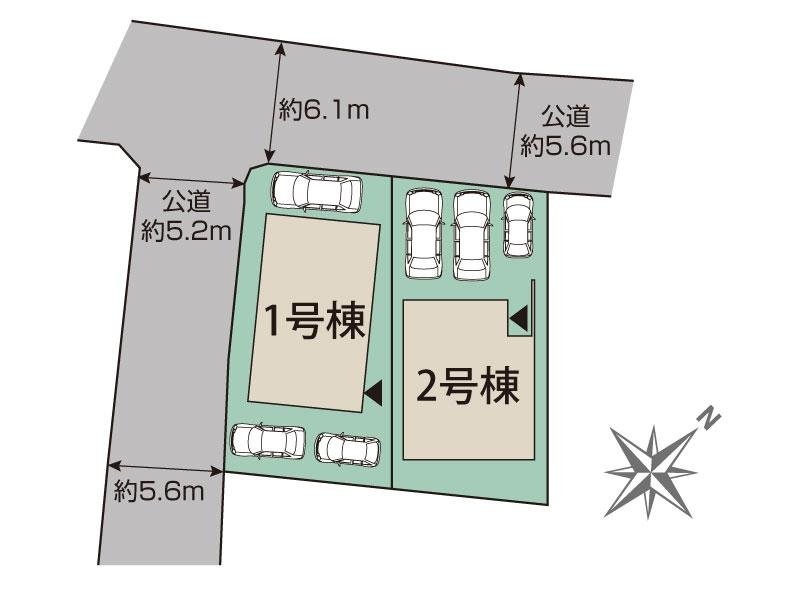 ブルーミングガーデン宜野湾市大山４丁目２棟の見取り図