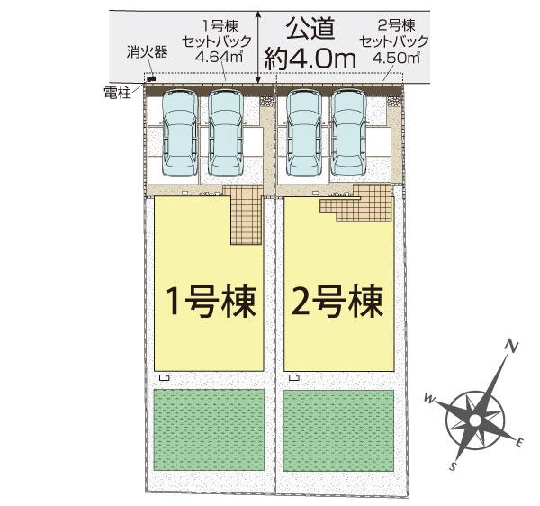 ブルーミングガーデン鎌ケ谷市丸山２丁目２棟の見取り図