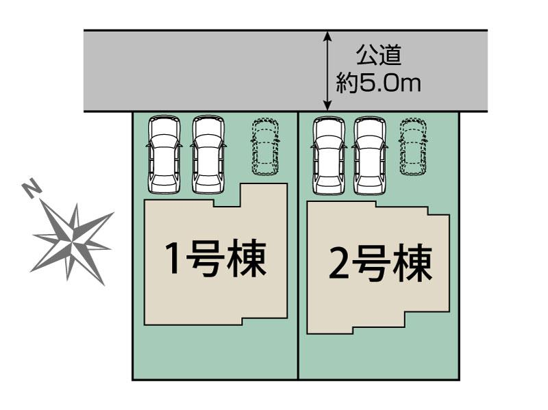 ブルーミングガーデン四街道市旭ケ丘２丁目３期２棟の見取り図