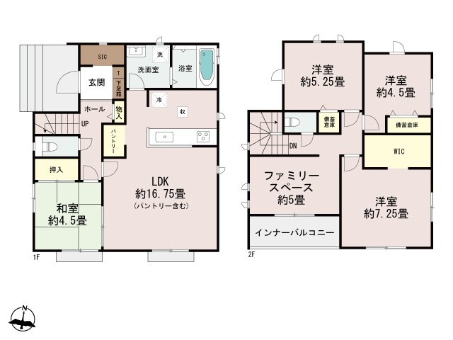ハートフルタウン宮崎市江南2丁目72番の見取り図