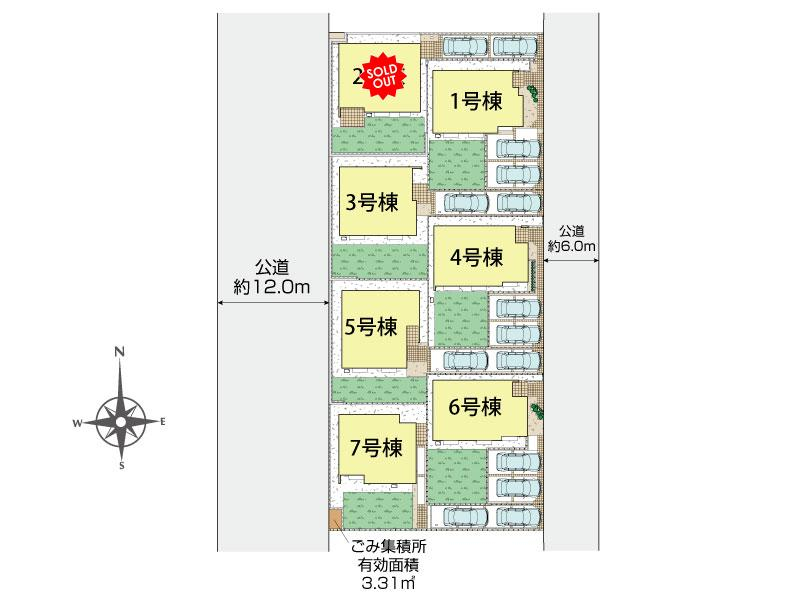 ブルーミングガーデン横浜市都筑区加賀原１丁目７棟の見取り図