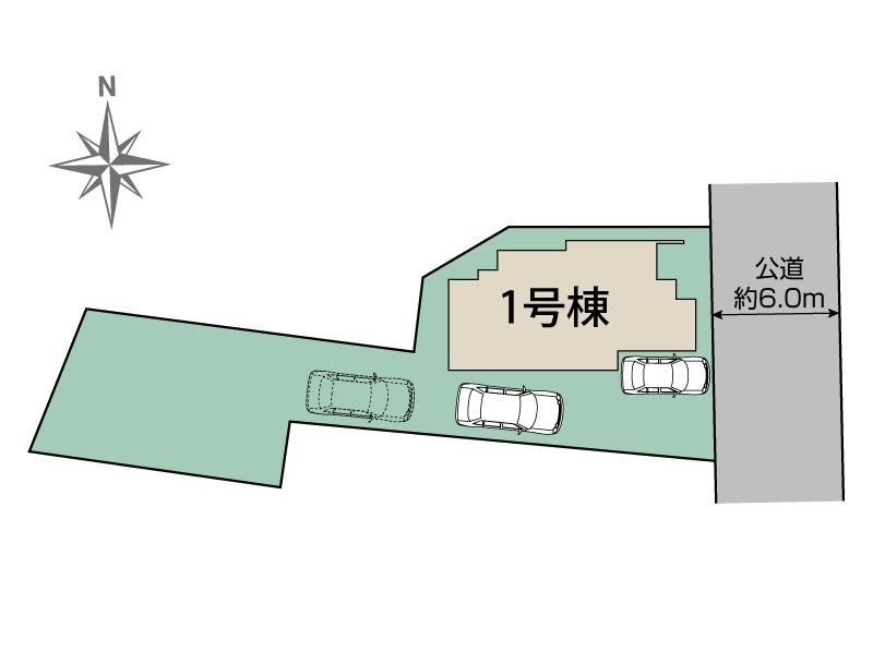 ブルーミングガーデン姫路市飾磨区英賀東町２丁目１棟の見取り図