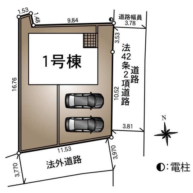 クレイドルガーデン秋田市手形 第4の見取り図