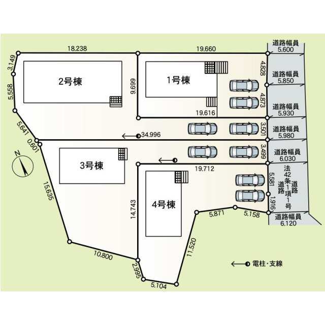 クレイドルガーデン土浦市桜ケ丘町 第5の見取り図