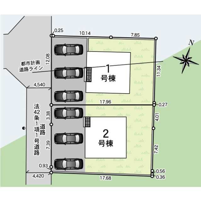 クレイドルガーデン米沢市下花沢 第1の見取り図