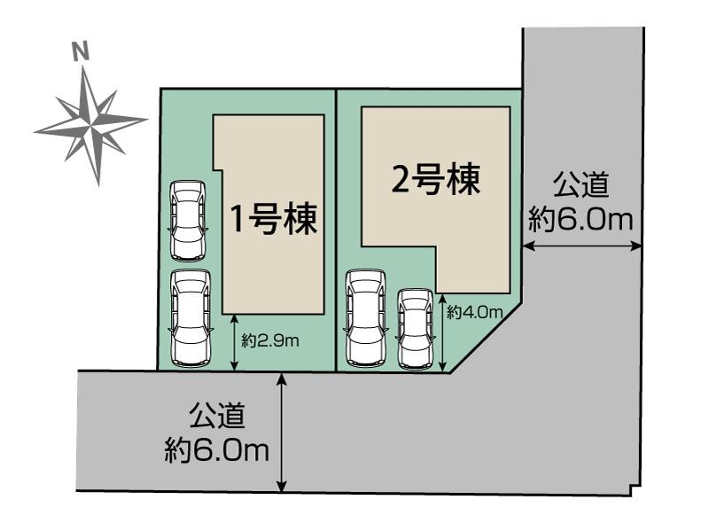 ブルーミングガーデン八王子市丸山町２棟の見取り図