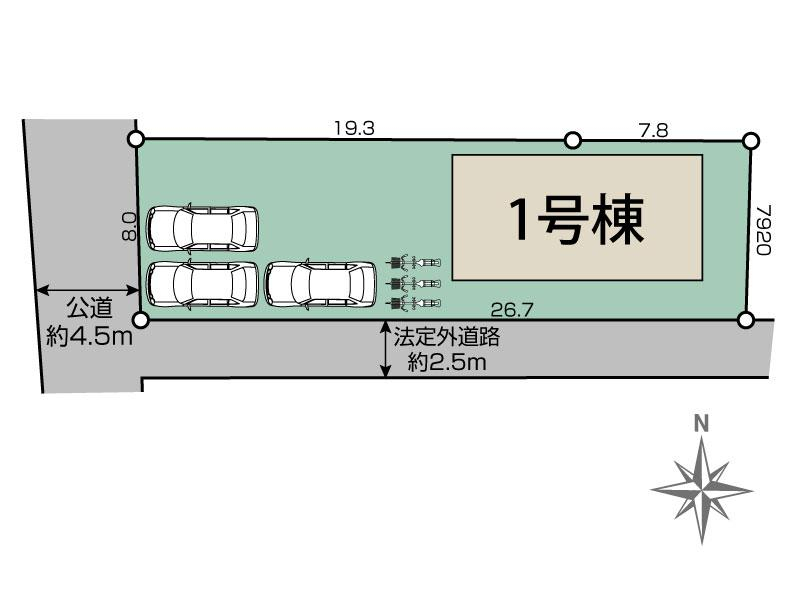 ブルーミングガーデン天理市丹波市町１棟の見取り図