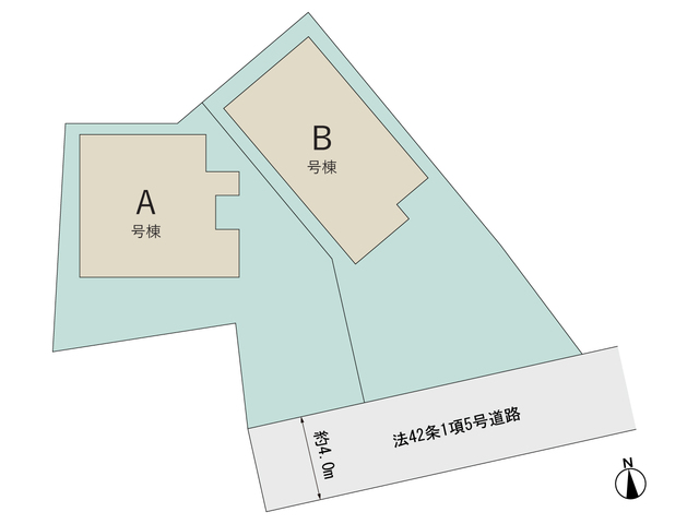 【販売中物件：A号棟、B号棟】