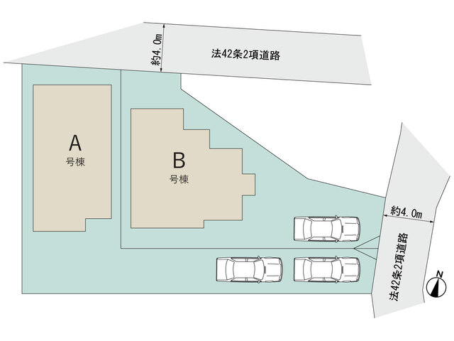 ハートフルタウン横浜市旭区今宿西町457番の見取り図