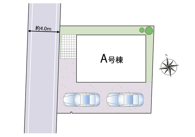 全体区画図 【販売中物件：A号棟】