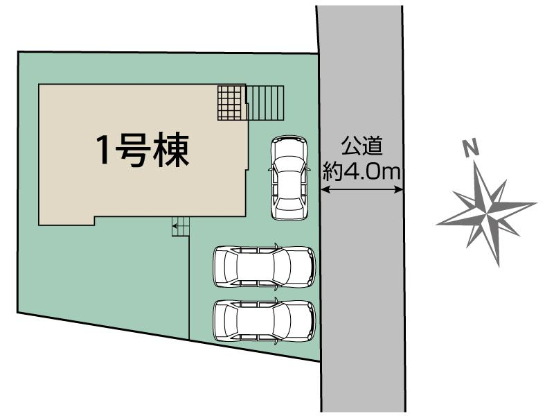 町田市本町田1棟 区画図 【販売中物件：1号棟】