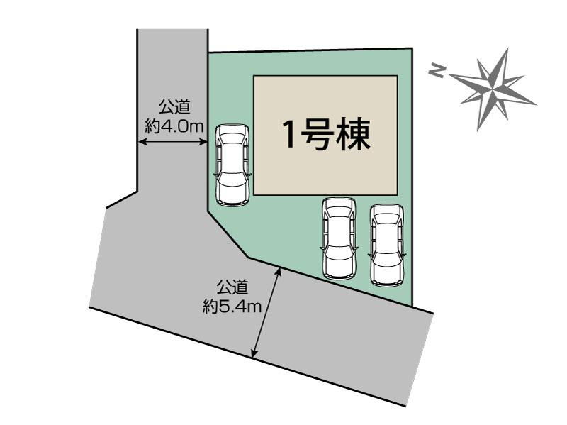 宇治市神明石塚1棟 区画図 【販売中物件：1号棟】