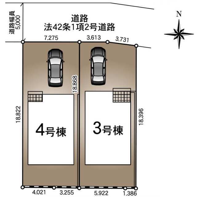 クレイドルガーデン千葉市稲毛区山王町 第8の見取り図