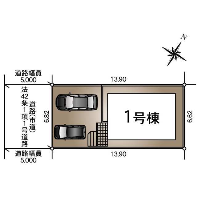 クレイドルガーデン鹿児島市田上台 第6の見取り図