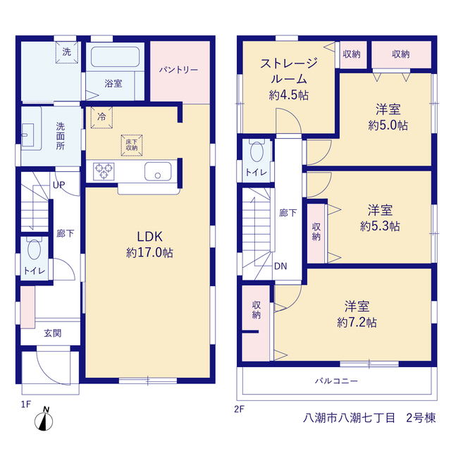 リーブルガーデン八潮市八潮七丁目の見取り図
