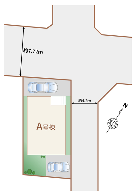ハートフルタウン川越市岸町3丁目24番の見取り図