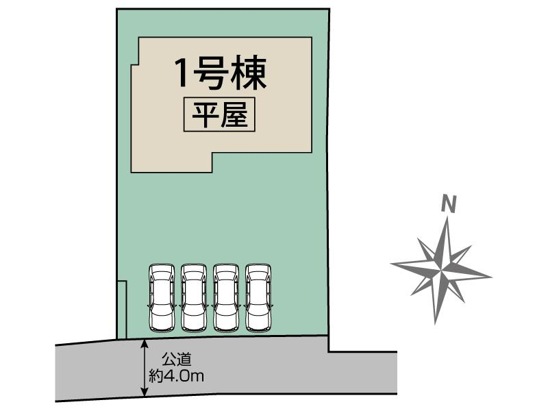 本庄市前原2丁目1棟 区画図 【販売中物件：1号棟】