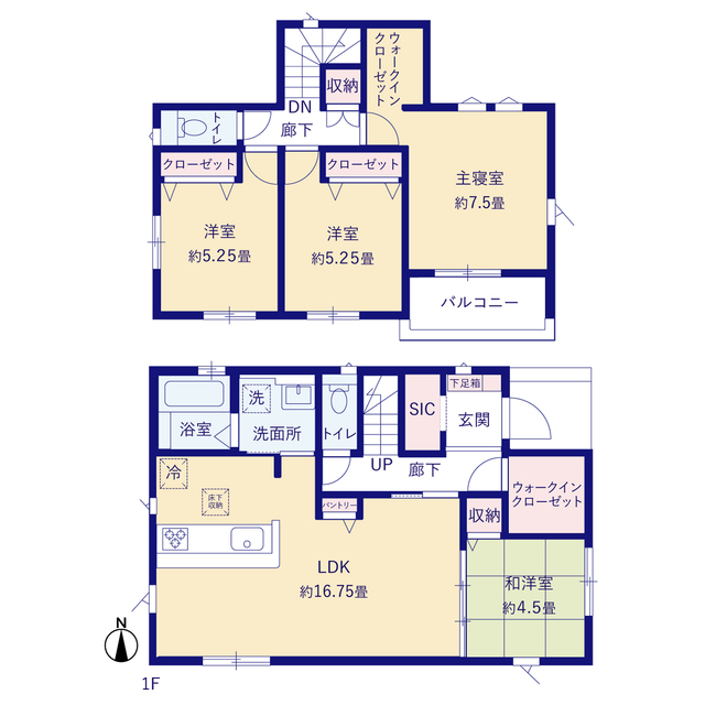 1号棟間取図