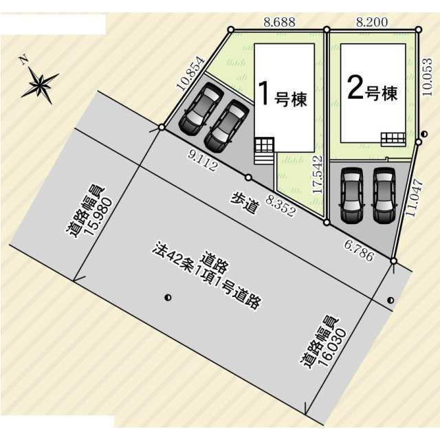 クレイドルガーデン北茨城市大津町 第3の見取り図