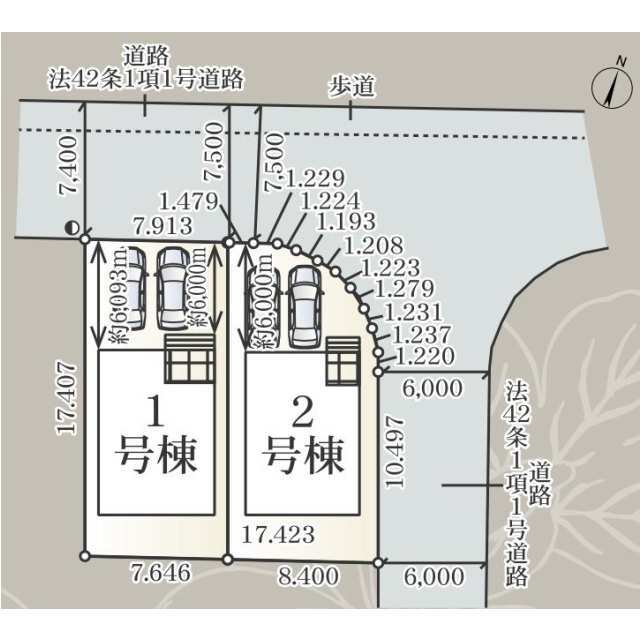 クレイドルガーデン成田市吾妻 第14の見取り図