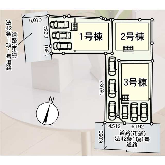 クレイドルガーデン大分市浜町東 第2の見取り図