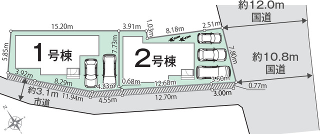 リナージュネクスジー東海市養父町０１期の見取り図
