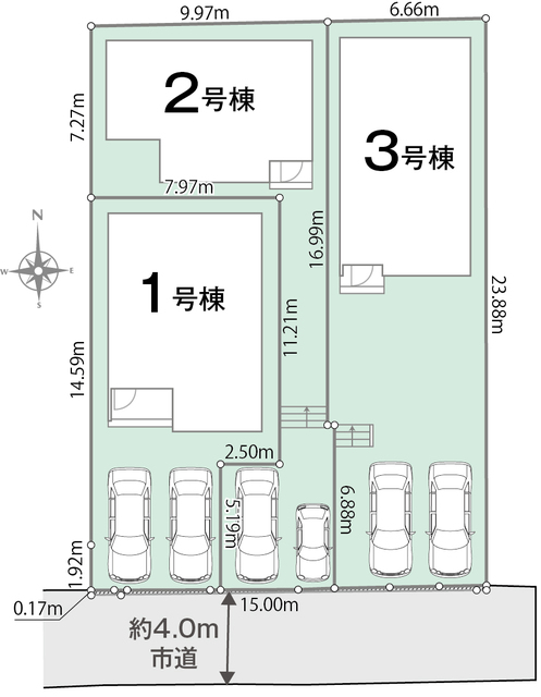 リナージュネクスジー京都市伏見区向島庚申町０１期の見取り図