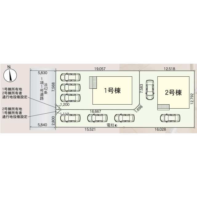 クレイドルガーデン掛川市宮脇 第3の見取り図