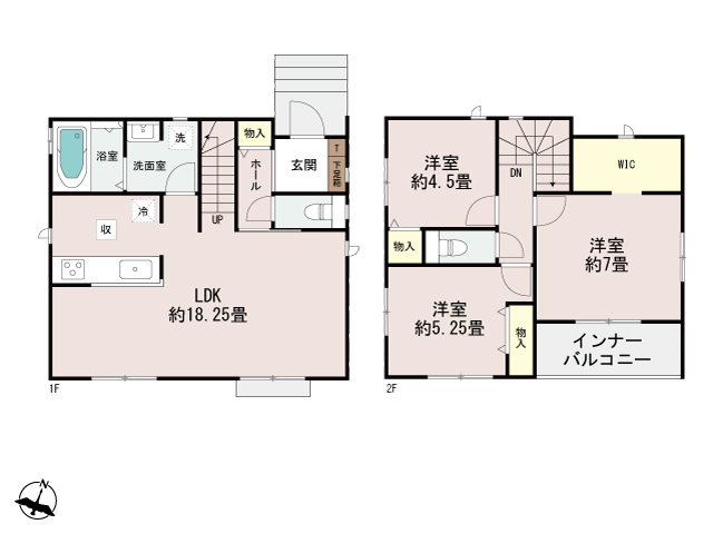ハートフルタウン宮崎市赤江545番の見取り図