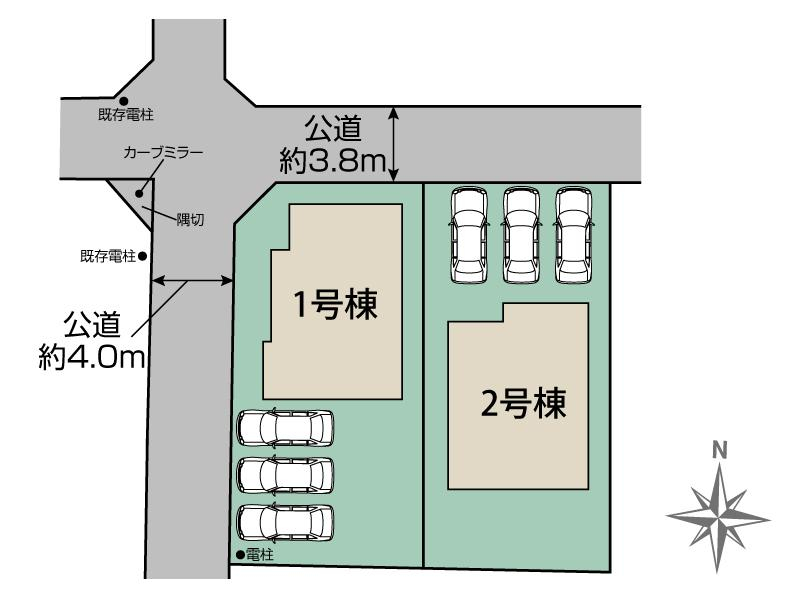 ブルーミングガーデン郡山市富田町西原２棟の見取り図
