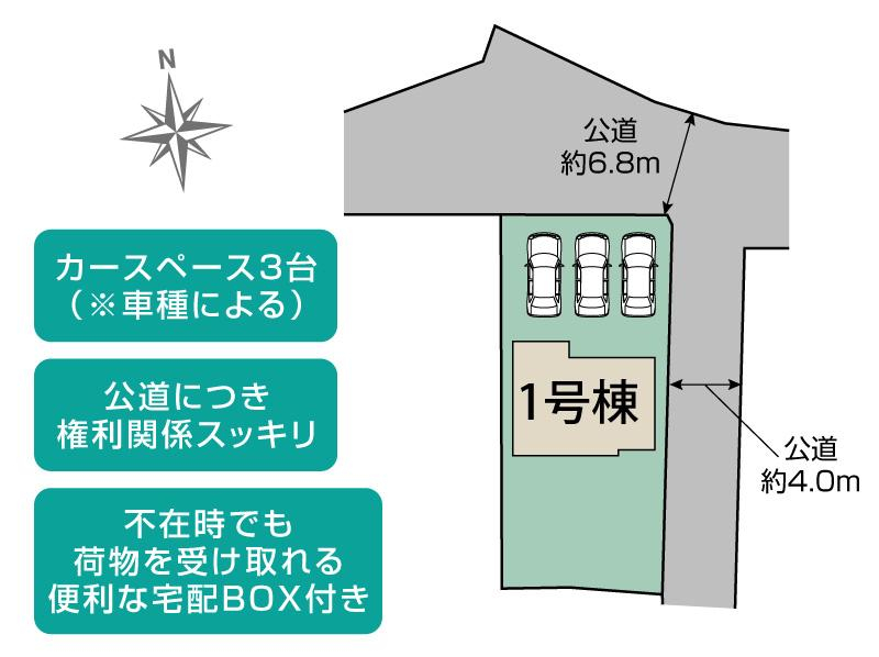 ブルーミングガーデン磐田市上南田１棟の見取り図