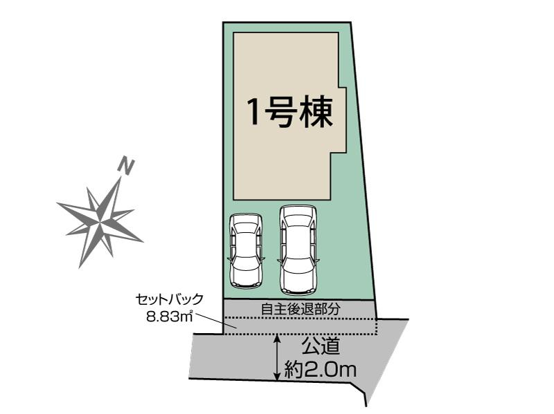 ブルーミングガーデン熊本市東区長嶺東４丁目２期１棟の見取り図